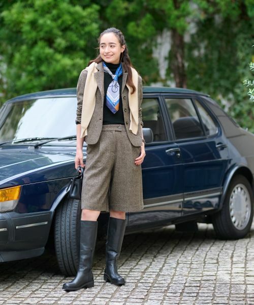 CARA O CRUZ / キャラ・オ・クルス テーラードジャケット | ツイードジャケット【ピンクリボン】【セットアップ】 | 詳細4