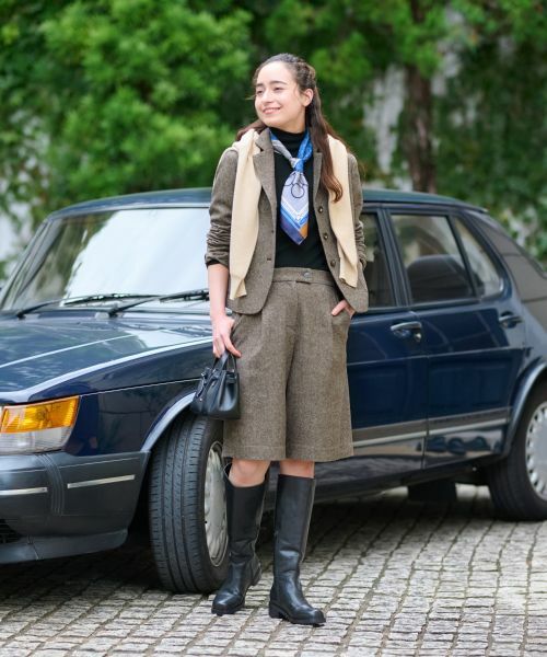 CARA O CRUZ / キャラ・オ・クルス テーラードジャケット | ツイードジャケット【ピンクリボン】【セットアップ】 | 詳細5