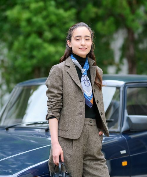 CARA O CRUZ / キャラ・オ・クルス テーラードジャケット | ツイードジャケット【ピンクリボン】【セットアップ】 | 詳細8