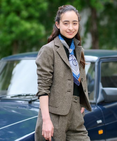 CARA O CRUZ / キャラ・オ・クルス テーラードジャケット | ツイードジャケット【ピンクリボン】【セットアップ】 | 詳細9