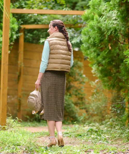 CARA O CRUZ / キャラ・オ・クルス テーラードジャケット | 【防寒】中わたベスト【あったか】 | 詳細11