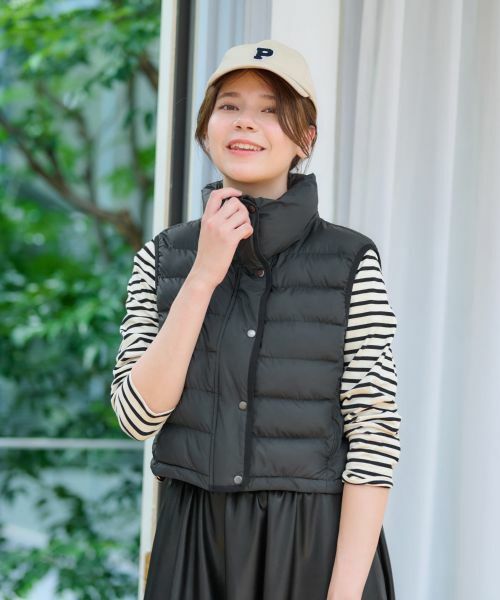 CARA O CRUZ / キャラ・オ・クルス テーラードジャケット | 【防寒】中わたベスト【あったか】 | 詳細13