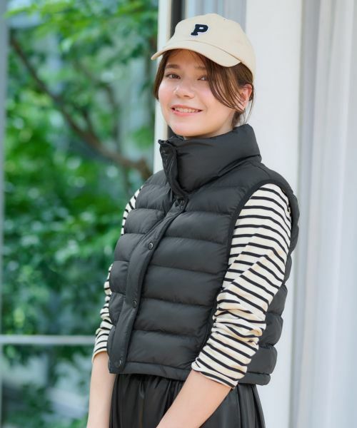 CARA O CRUZ / キャラ・オ・クルス テーラードジャケット | 【防寒】中わたベスト【あったか】 | 詳細14