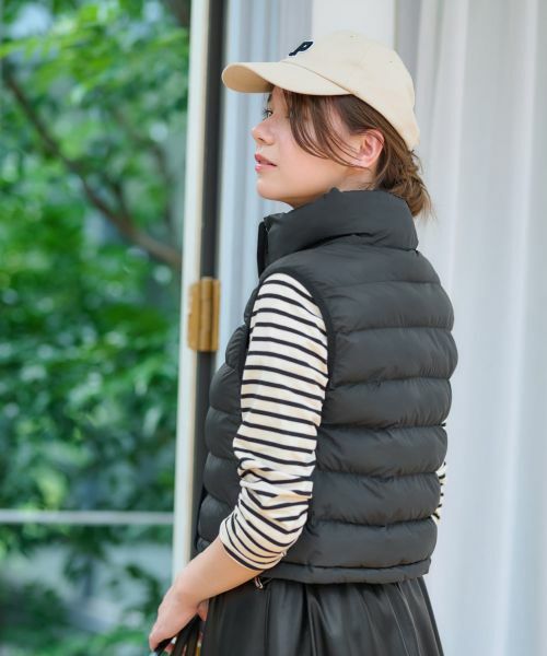 CARA O CRUZ / キャラ・オ・クルス テーラードジャケット | 【防寒】中わたベスト【あったか】 | 詳細15