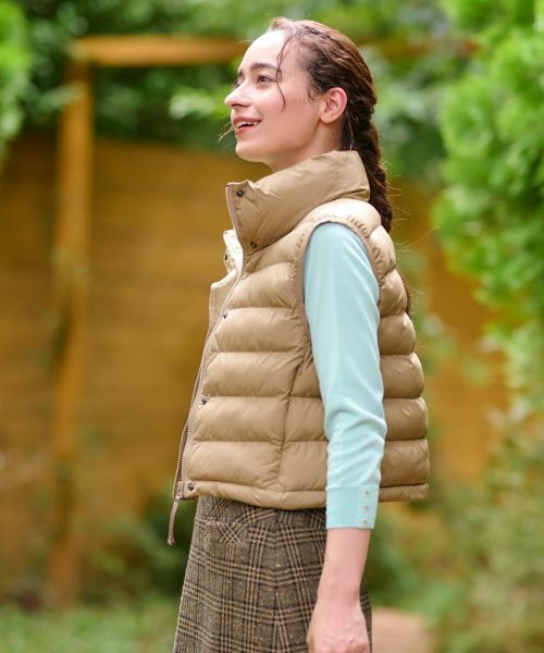 CARA O CRUZ / キャラ・オ・クルス テーラードジャケット | 【防寒】中わたベスト【あったか】 | 詳細3