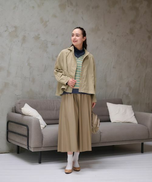 CARA O CRUZ / キャラ・オ・クルス ミニ・ひざ丈スカート | ウエスト伸縮 合皮フレアスカート | 詳細29