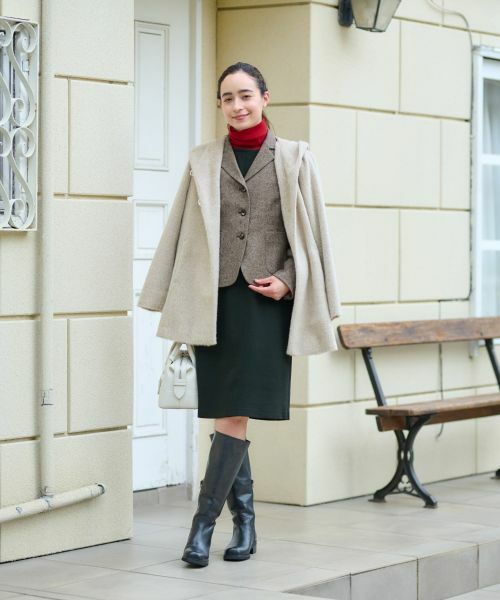 CARA O CRUZ / キャラ・オ・クルス ロング・マキシ丈ワンピース | ベルト付きジャンパースカート【ピンクリボン】 | 詳細5