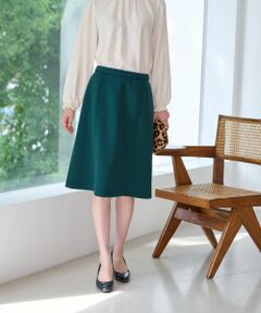 CARA O CRUZ / キャラ・オ・クルス ミニ・ひざ丈スカート | 洗えるウエスト伸縮スカート【セレモニー】【セットアップ】