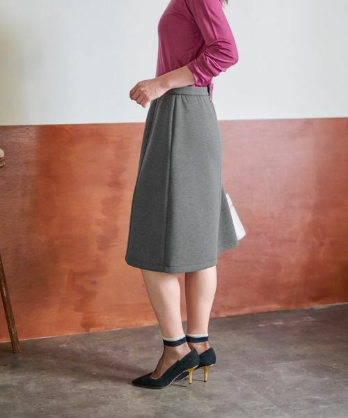 CARA O CRUZ / キャラ・オ・クルス ミニ・ひざ丈スカート | 洗えるウエスト伸縮スカート【セレモニー】【セットアップ】 | 詳細12