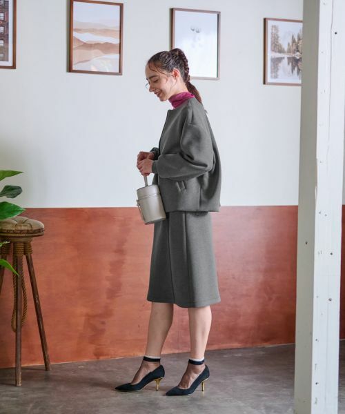 CARA O CRUZ / キャラ・オ・クルス ミニ・ひざ丈スカート | 洗えるウエスト伸縮スカート【セレモニー】【セットアップ】 | 詳細18