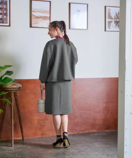 CARA O CRUZ / キャラ・オ・クルス ミニ・ひざ丈スカート | 洗えるウエスト伸縮スカート【セレモニー】【セットアップ】 | 詳細19