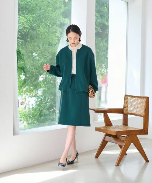 CARA O CRUZ / キャラ・オ・クルス ミニ・ひざ丈スカート | 洗えるウエスト伸縮スカート【セレモニー】【セットアップ】 | 詳細2