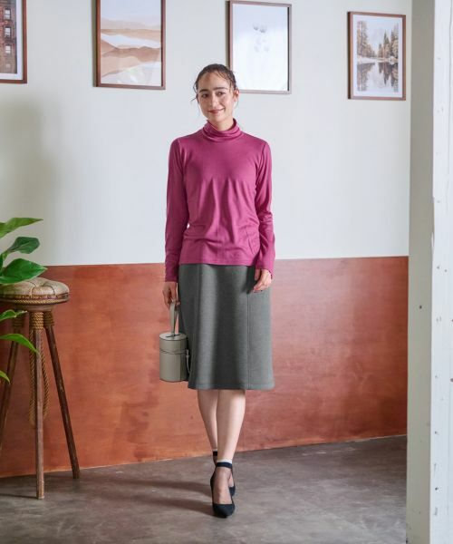 CARA O CRUZ / キャラ・オ・クルス ミニ・ひざ丈スカート | 洗えるウエスト伸縮スカート【セレモニー】【セットアップ】 | 詳細21