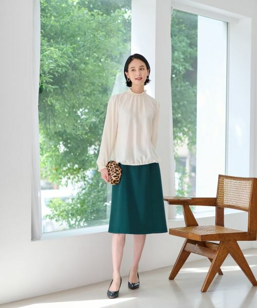 CARA O CRUZ / キャラ・オ・クルス ミニ・ひざ丈スカート | 洗えるウエスト伸縮スカート【セレモニー】【セットアップ】 | 詳細5