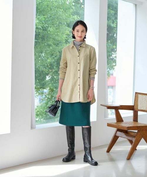 CARA O CRUZ / キャラ・オ・クルス ミニ・ひざ丈スカート | 洗えるウエスト伸縮スカート【セレモニー】【セットアップ】 | 詳細7