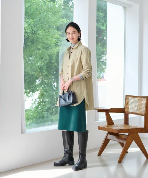 CARA O CRUZ / キャラ・オ・クルス ミニ・ひざ丈スカート | 洗えるウエスト伸縮スカート【セレモニー】【セットアップ】 | 詳細8