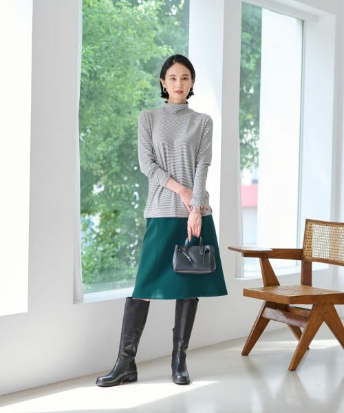 CARA O CRUZ / キャラ・オ・クルス ミニ・ひざ丈スカート | 洗えるウエスト伸縮スカート【セレモニー】【セットアップ】 | 詳細9