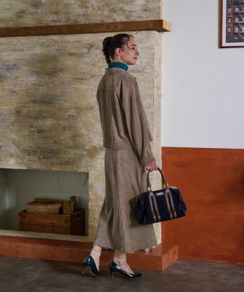 CARA O CRUZ / キャラ・オ・クルス ミニ・ひざ丈スカート | 洗える ウエスト伸縮コーデュロイスカート【ピンクリボン】【セットアップ】 | 詳細24