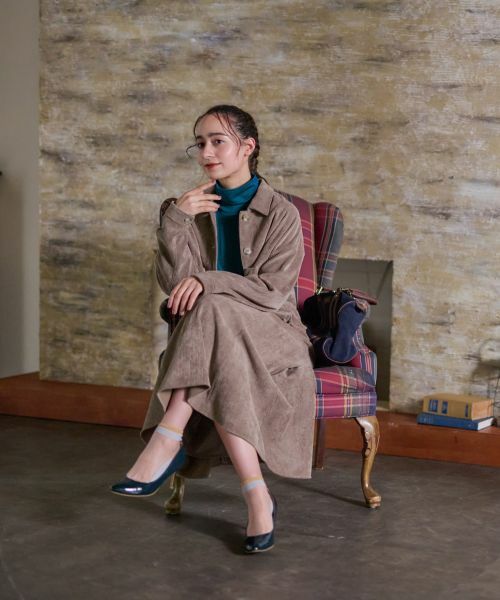 CARA O CRUZ / キャラ・オ・クルス ミニ・ひざ丈スカート | 洗える ウエスト伸縮コーデュロイスカート【ピンクリボン】【セットアップ】 | 詳細26