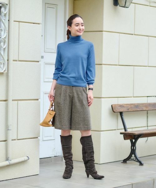 CARA O CRUZ / キャラ・オ・クルス ショート・ハーフ・半端丈パンツ | ウエスト伸縮 ハーフパンツ【ピンクリボン】【セットアップ】 | 詳細10