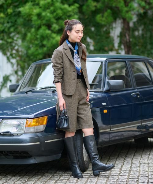 CARA O CRUZ / キャラ・オ・クルス ショート・ハーフ・半端丈パンツ | ウエスト伸縮 ハーフパンツ【ピンクリボン】【セットアップ】 | 詳細14