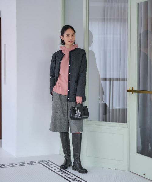 CARA O CRUZ / キャラ・オ・クルス ショート・ハーフ・半端丈パンツ | ウエスト伸縮 ハーフパンツ【ピンクリボン】【セットアップ】 | 詳細20