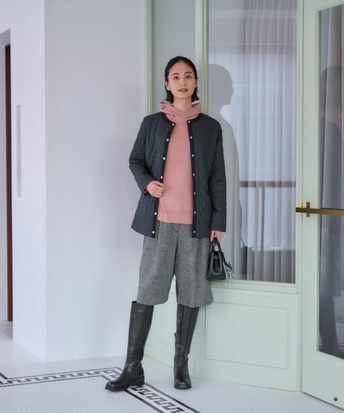 CARA O CRUZ / キャラ・オ・クルス ショート・ハーフ・半端丈パンツ | ウエスト伸縮 ハーフパンツ【ピンクリボン】【セットアップ】 | 詳細21