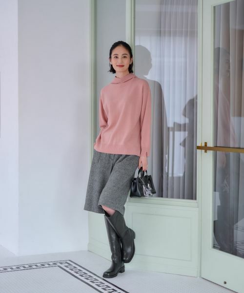 CARA O CRUZ / キャラ・オ・クルス ショート・ハーフ・半端丈パンツ | ウエスト伸縮 ハーフパンツ【ピンクリボン】【セットアップ】 | 詳細23