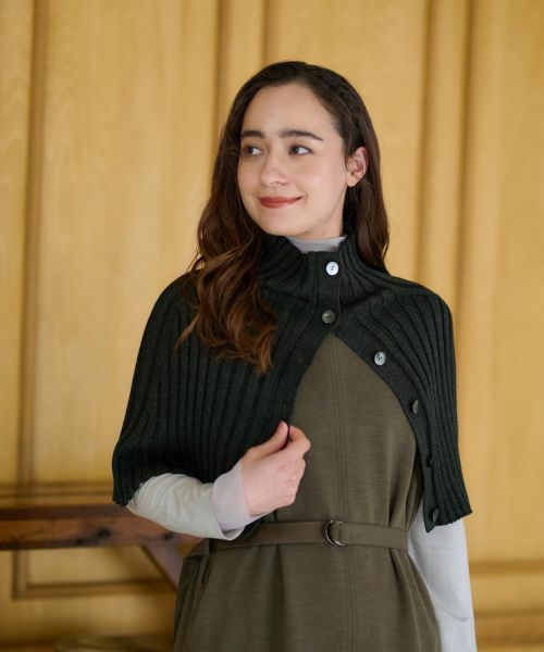 CARA O CRUZ / キャラ・オ・クルス マフラー・ショール・スヌード・ストール | 洗える ニットボレロ【セットアップ】 | 詳細1