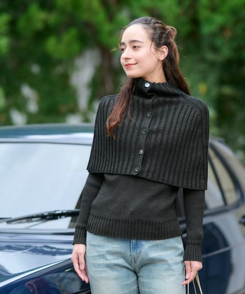 CARA O CRUZ / キャラ・オ・クルス マフラー・ショール・スヌード・ストール | 洗える ニットボレロ【セットアップ】 | 詳細10