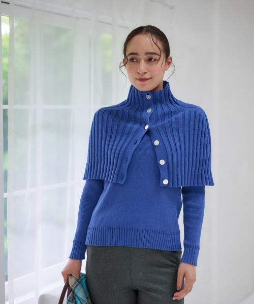 CARA O CRUZ / キャラ・オ・クルス マフラー・ショール・スヌード・ストール | 洗える ニットボレロ【セットアップ】 | 詳細16