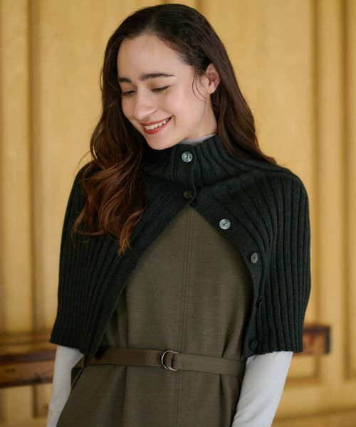 CARA O CRUZ / キャラ・オ・クルス マフラー・ショール・スヌード・ストール | 洗える ニットボレロ【セットアップ】 | 詳細2