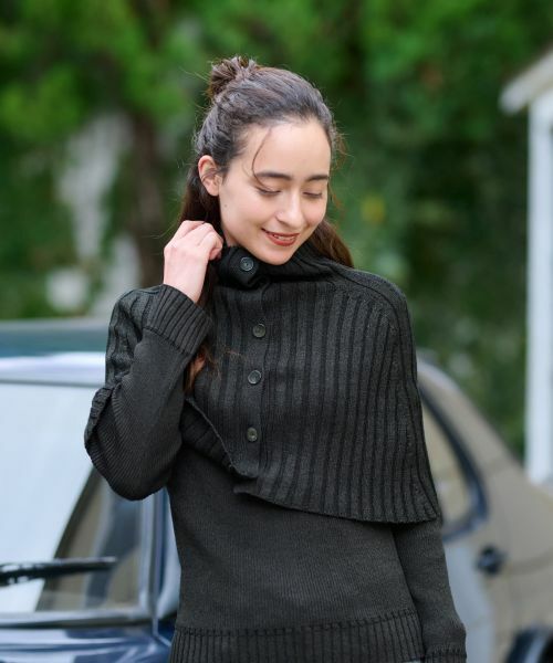 CARA O CRUZ / キャラ・オ・クルス マフラー・ショール・スヌード・ストール | 洗える ニットボレロ【セットアップ】 | 詳細7