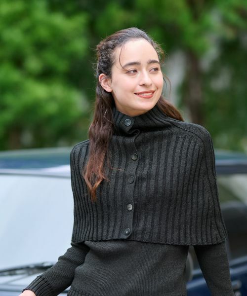 CARA O CRUZ / キャラ・オ・クルス マフラー・ショール・スヌード・ストール | 洗える ニットボレロ【セットアップ】 | 詳細9