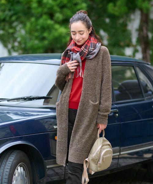 CARA O CRUZ / キャラ・オ・クルス カーディガン・ボレロ | リングヤーンのチュニックカーディガン | 詳細1