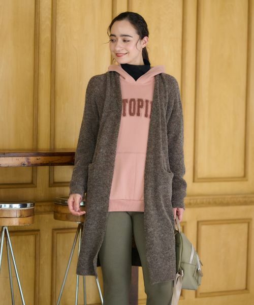 CARA O CRUZ / キャラ・オ・クルス カーディガン・ボレロ | リングヤーンのチュニックカーディガン | 詳細14