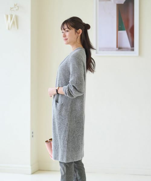 CARA O CRUZ / キャラ・オ・クルス カーディガン・ボレロ | リングヤーンのチュニックカーディガン | 詳細24