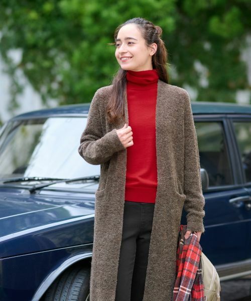 CARA O CRUZ / キャラ・オ・クルス カーディガン・ボレロ | リングヤーンのチュニックカーディガン | 詳細3