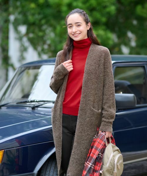 CARA O CRUZ / キャラ・オ・クルス カーディガン・ボレロ | リングヤーンのチュニックカーディガン | 詳細5