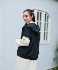 CARA O CRUZ / キャラ・オ・クルス テーラードジャケット | 洗える ジャカードフーデットベスト【産地ナブル】