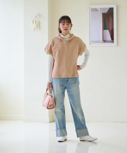 CARA O CRUZ / キャラ・オ・クルス テーラードジャケット | 洗える ジャカードフーデットベスト【産地ナブル】 | 詳細14