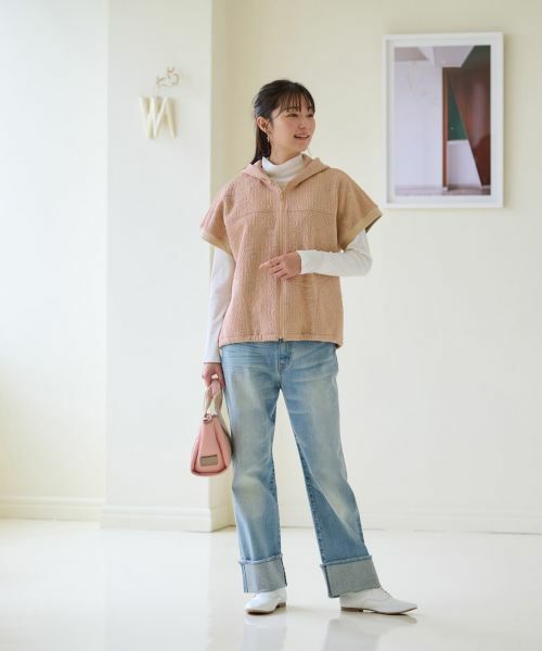 CARA O CRUZ / キャラ・オ・クルス テーラードジャケット | 洗える ジャカードフーデットベスト【産地ナブル】 | 詳細16