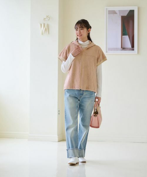 CARA O CRUZ / キャラ・オ・クルス テーラードジャケット | 洗える ジャカードフーデットベスト【産地ナブル】 | 詳細17