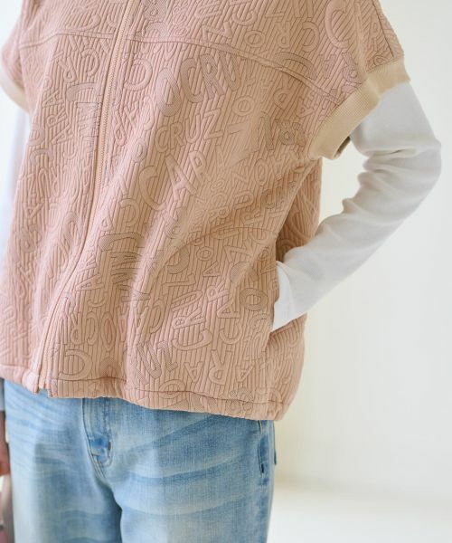 CARA O CRUZ / キャラ・オ・クルス テーラードジャケット | 洗える ジャカードフーデットベスト【産地ナブル】 | 詳細23