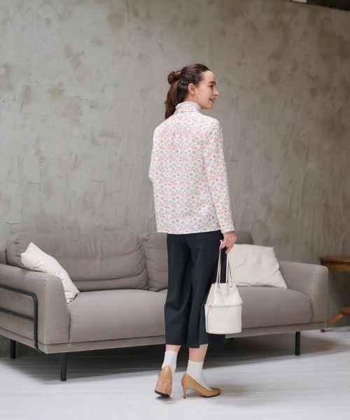 CARA O CRUZ / キャラ・オ・クルス シャツ・ブラウス | 洗える フラワーシャツ【産地ナブル】 | 詳細10