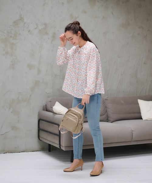CARA O CRUZ / キャラ・オ・クルス シャツ・ブラウス | 洗える フラワーブラウス【産地ナブル】 | 詳細10