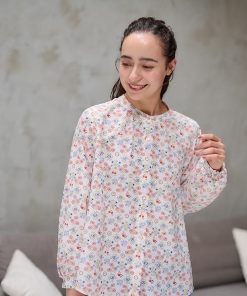 CARA O CRUZ / キャラ・オ・クルス シャツ・ブラウス | 洗える フラワーブラウス【産地ナブル】 | 詳細2