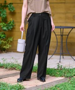 CARA O CRUZ / キャラ・オ・クルス その他パンツ | 後ろウエストゴムタックパンツ
