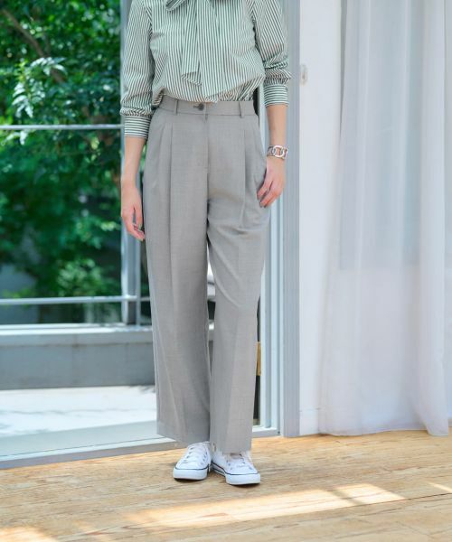 CARA O CRUZ / キャラ・オ・クルス その他パンツ | 後ろウエストゴムタックパンツ | 詳細14