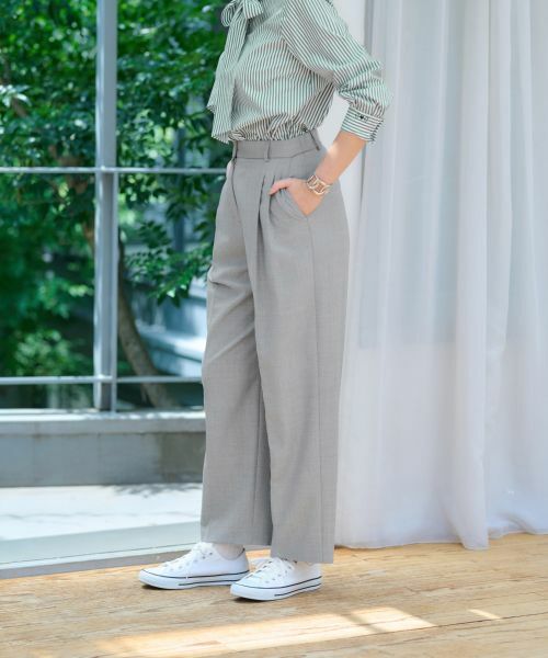 CARA O CRUZ / キャラ・オ・クルス その他パンツ | 後ろウエストゴムタックパンツ | 詳細16